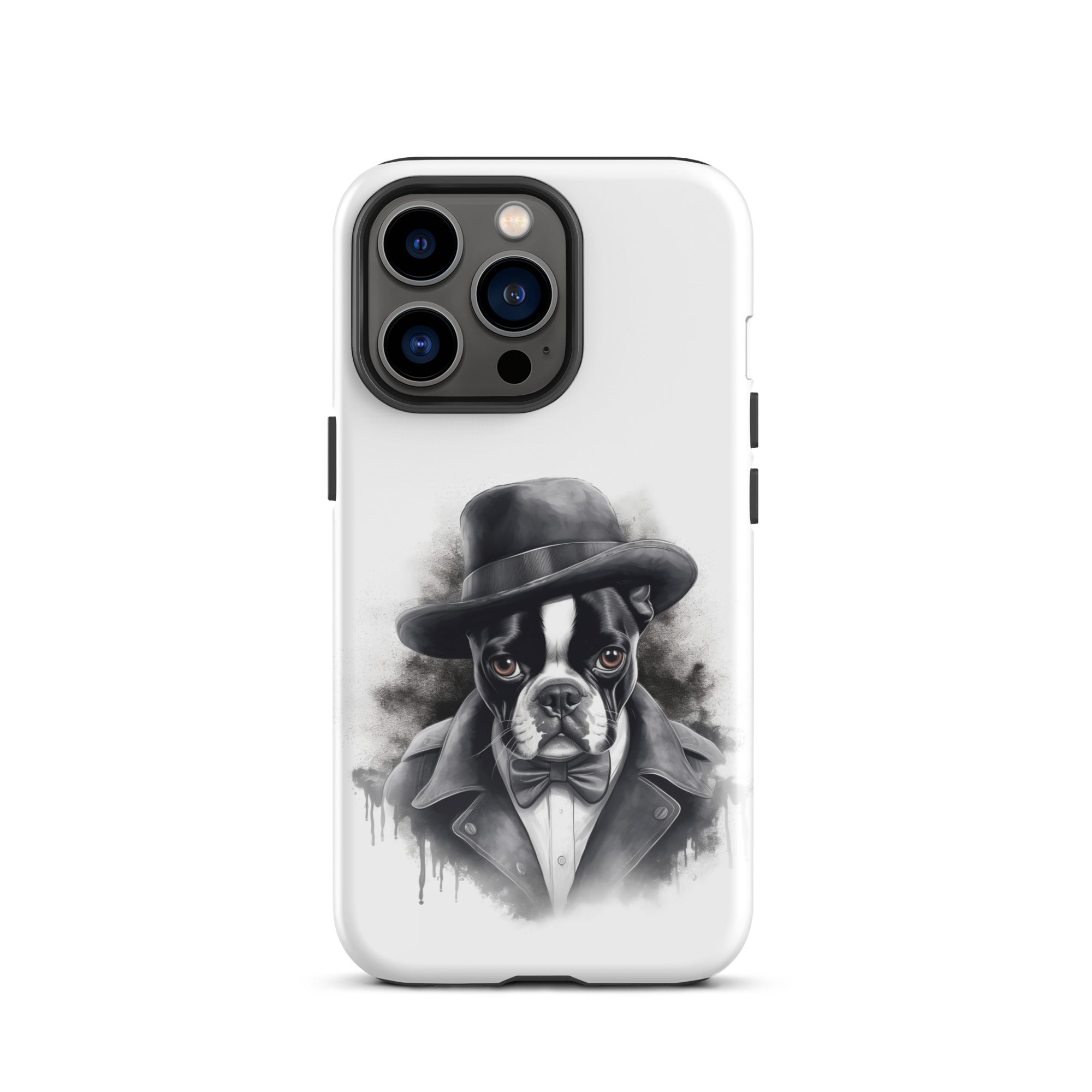 Boston Terrier Gentleman on Tough Case for iPhone