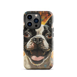Zoomies Excitement Boston Terrier Dog Tough Case for iPhone