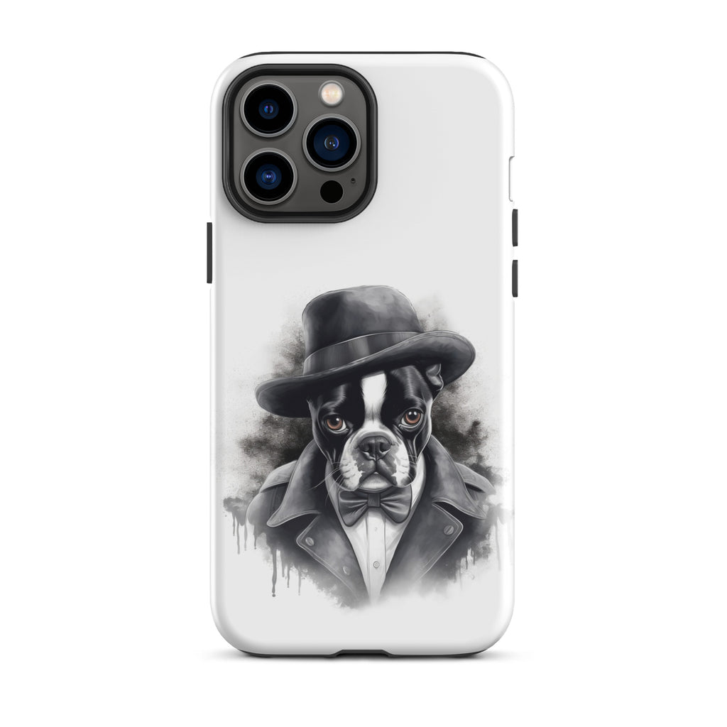 Boston Terrier Gentleman on Tough Case for iPhone