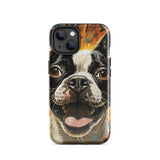 Zoomies Excitement Boston Terrier Dog Tough Case for iPhone