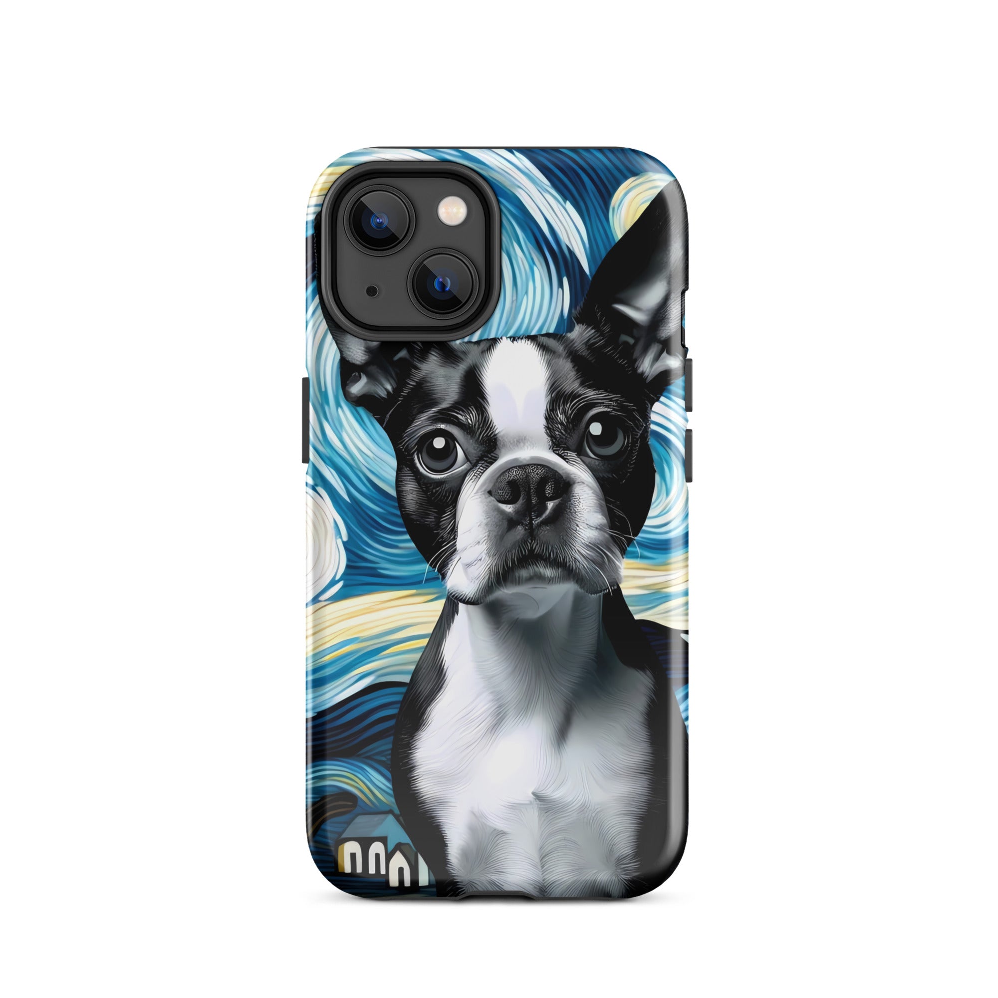 Starry Night - Boston Terrier Dog Tough Case for iPhone