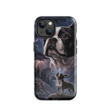 Storm Guardian – Majestic Boston Terrier Night Art Tough Case for iPhone . Glossy iPhone 14
