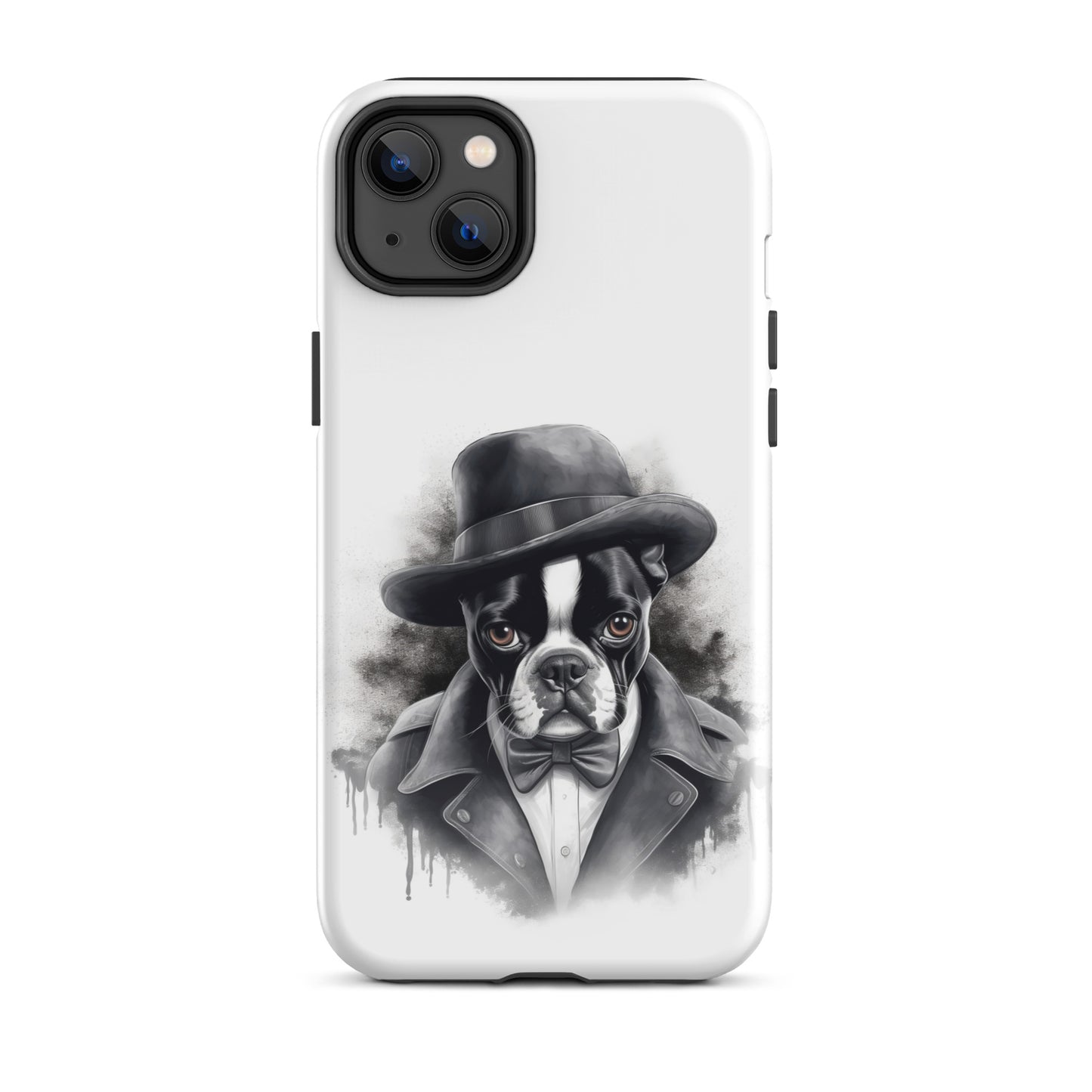 Boston Terrier Gentleman on Tough Case for iPhone