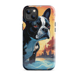 Artistic Representation Of A Boston Terrier In A Surreal Place Tough Case for iPhone