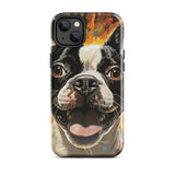 Zoomies Excitement Boston Terrier Dog Tough Case for iPhone