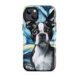 Starry Night - Boston Terrier Dog Tough Case for iPhone