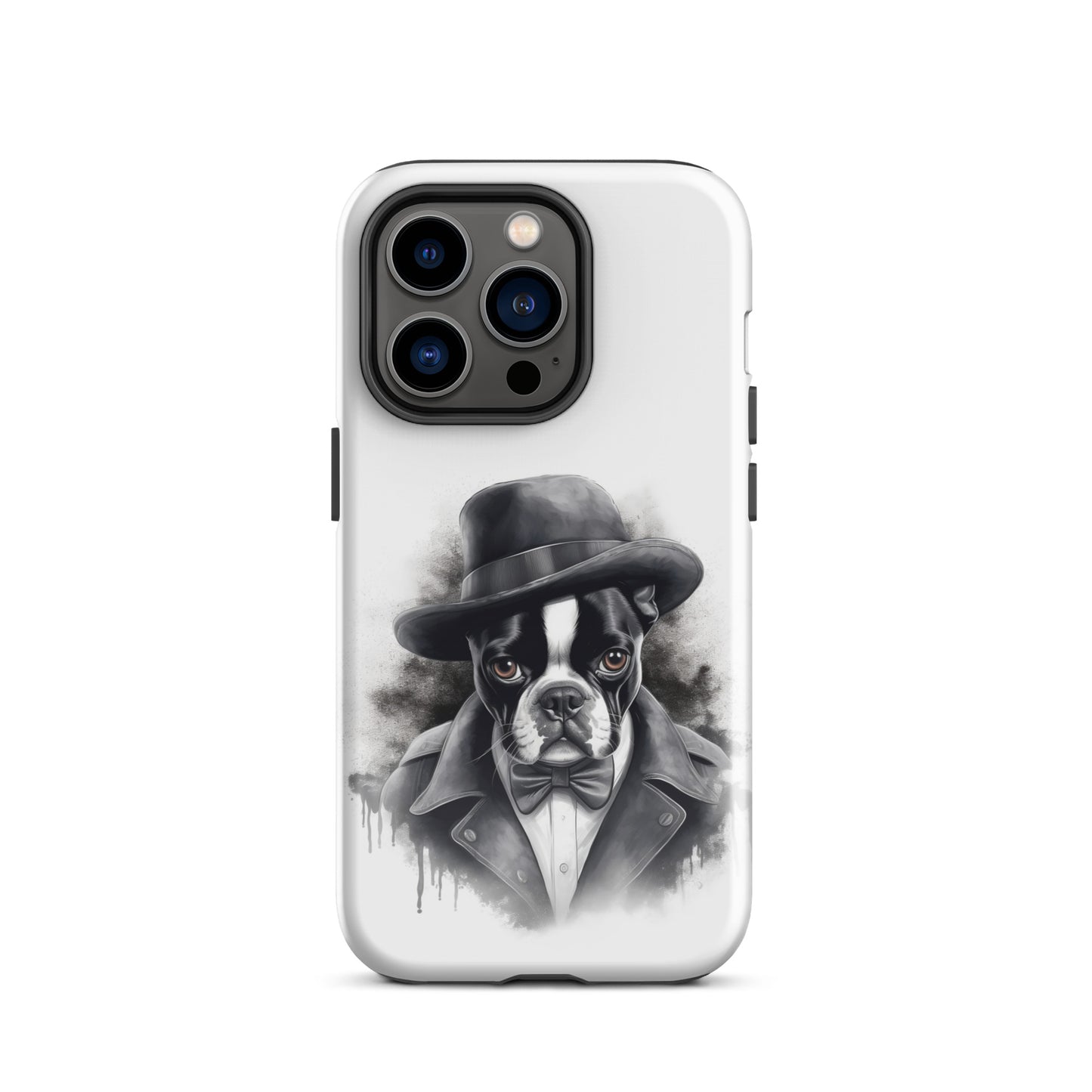Boston Terrier Gentleman on Tough Case for iPhone