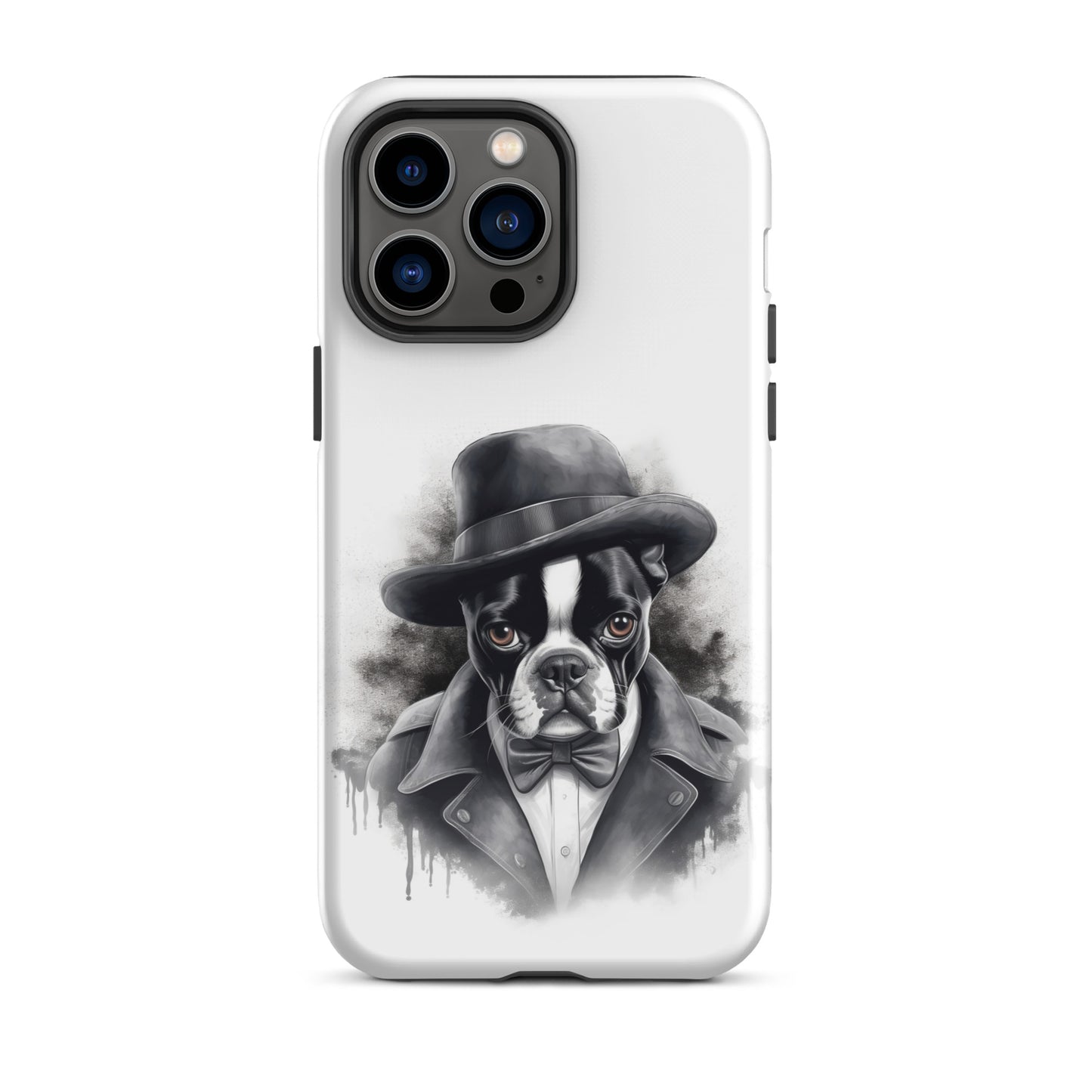 Boston Terrier Gentleman on Tough Case for iPhone