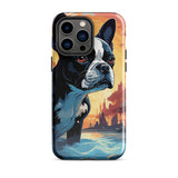Artistic Representation Of A Boston Terrier In A Surreal Place Tough Case for iPhone