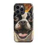 Zoomies Excitement Boston Terrier Dog Tough Case for iPhone