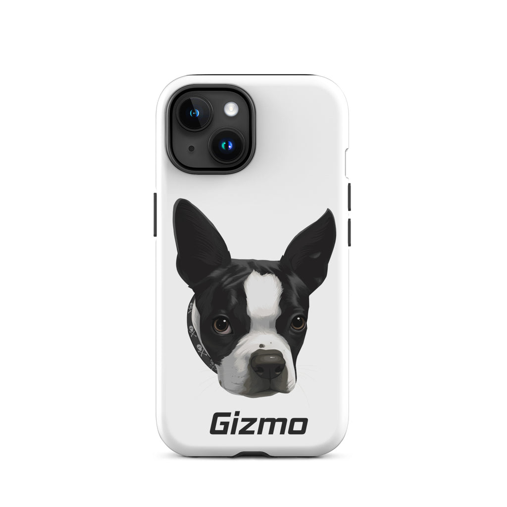 Custom Tough iPhone Case Boston Terrier Dog Portraits