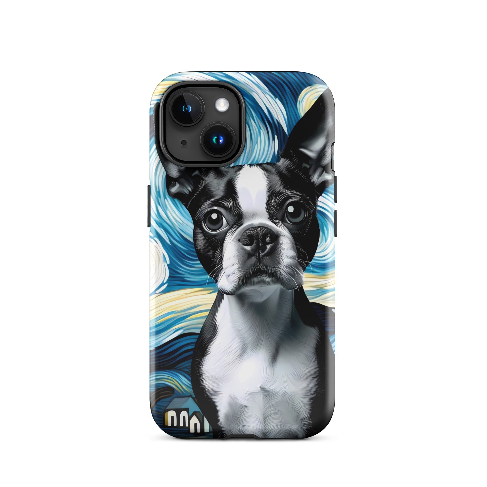 Starry Night - Boston Terrier Dog Tough Case for iPhone
