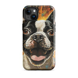 Zoomies Excitement Boston Terrier Dog Tough Case for iPhone