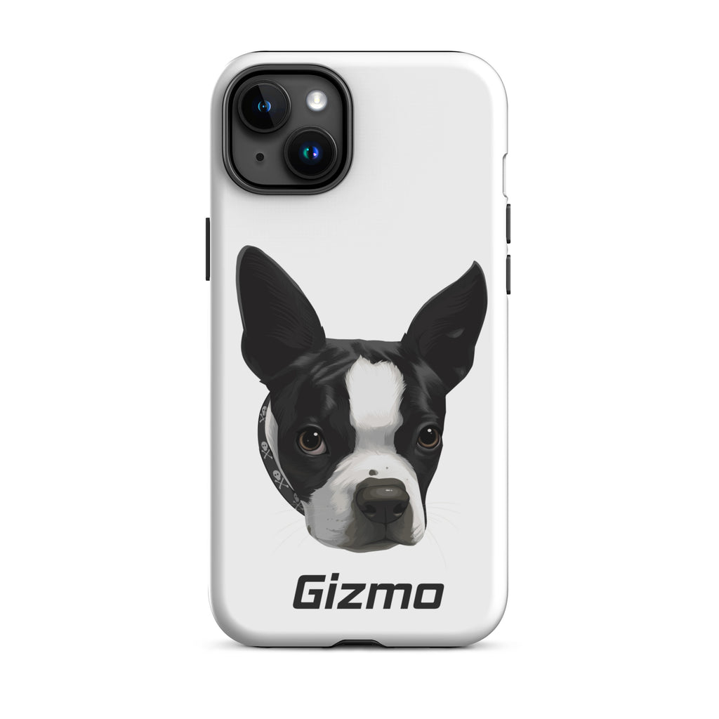 Custom Tough iPhone Case Boston Terrier Dog Portraits