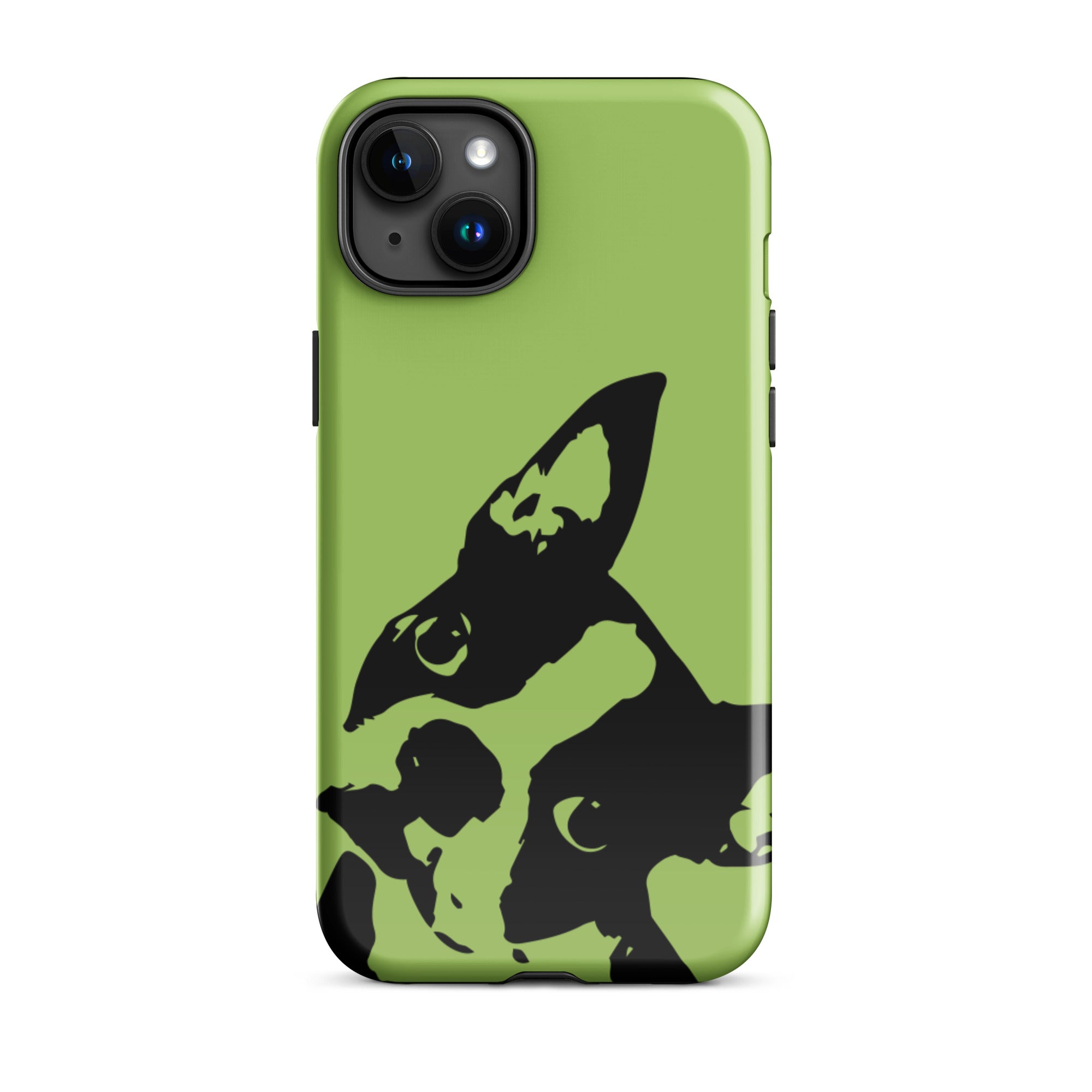 Boston Terrier Head Tilt Tough iPhone case - Conifer