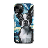 Starry Night - Boston Terrier Dog Tough Case for iPhone