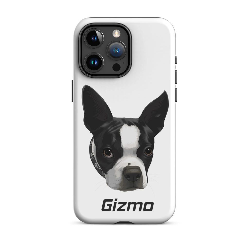 Custom Tough iPhone Case Boston Terrier Dog Portraits