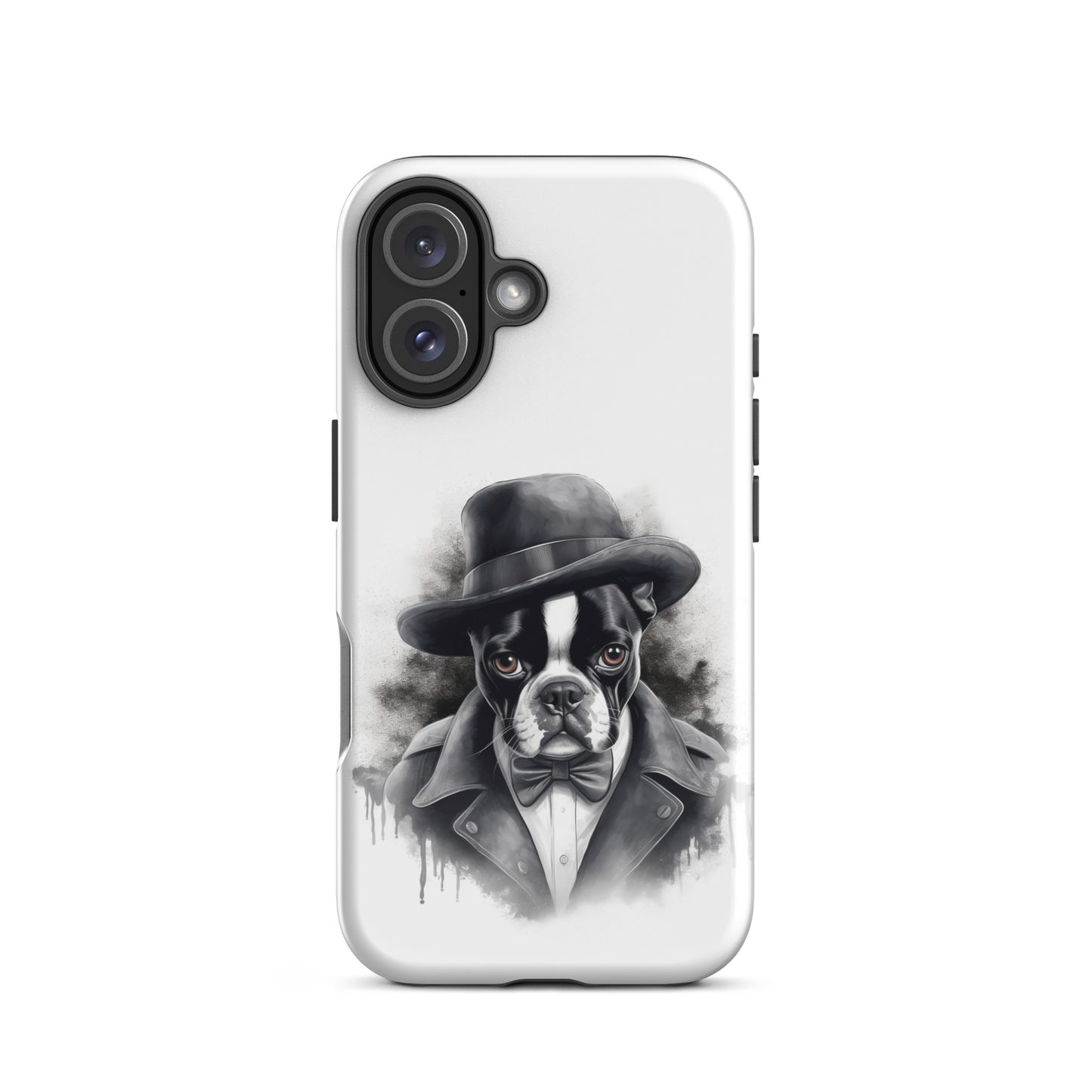 Boston Terrier Gentleman on Tough Case for iPhone