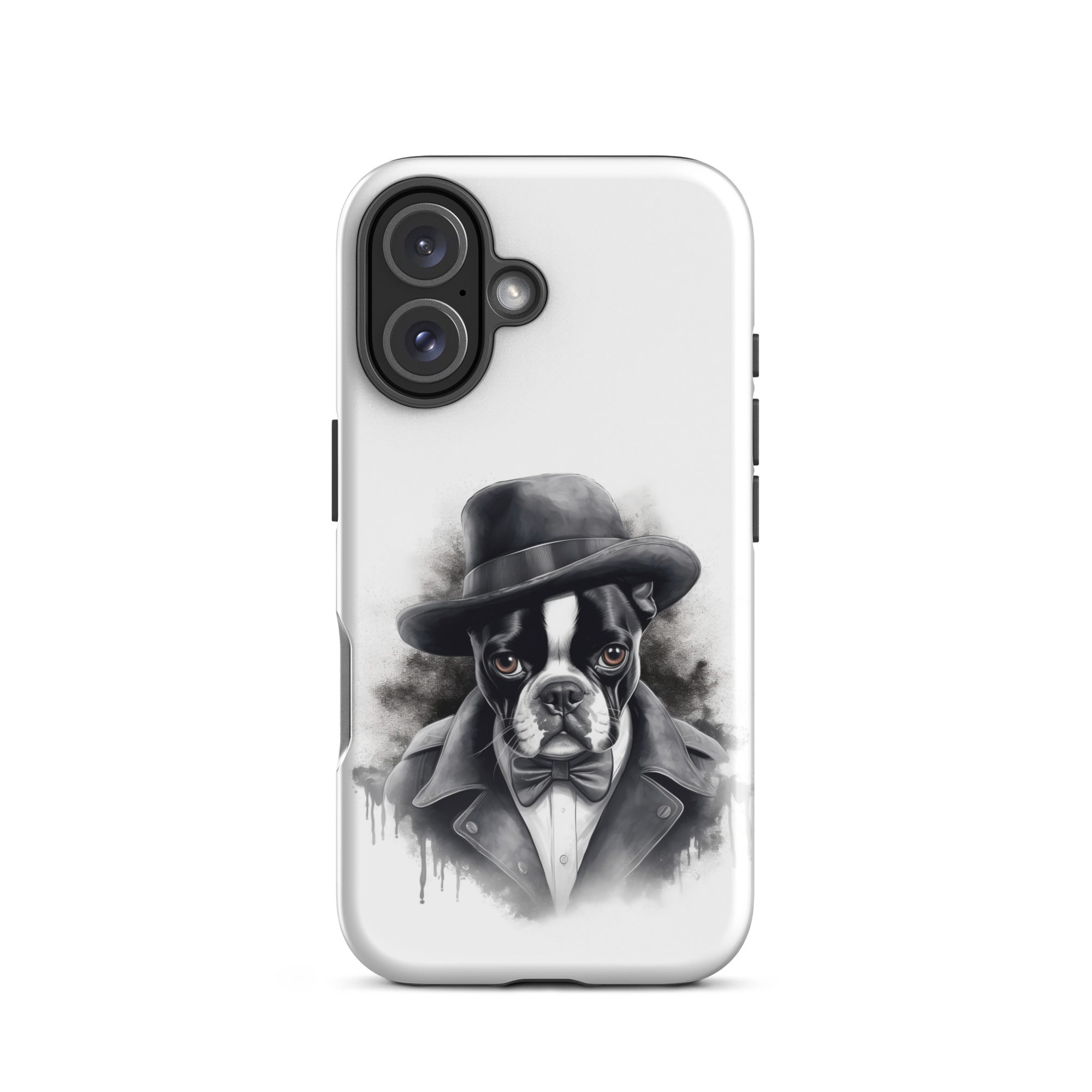 Boston Terrier Gentleman on Tough Case for iPhone