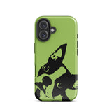 Boston Terrier Head Tilt Tough iPhone case - Conifer