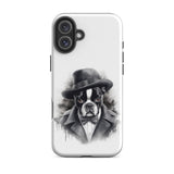 Boston Terrier Gentleman on Tough Case for iPhone