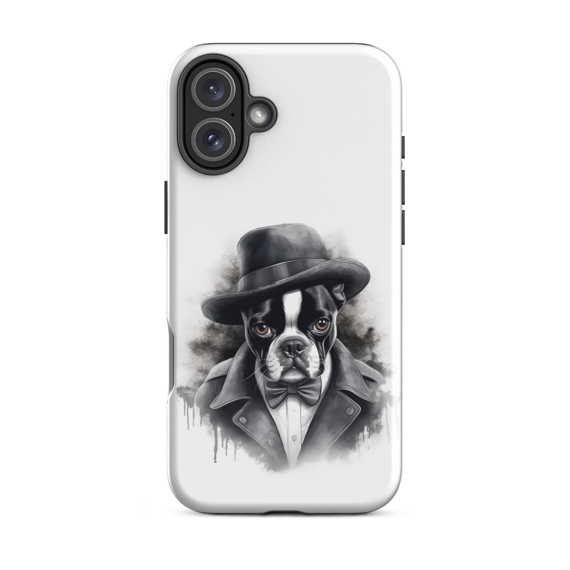 Boston Terrier Gentleman on Tough Case for iPhone