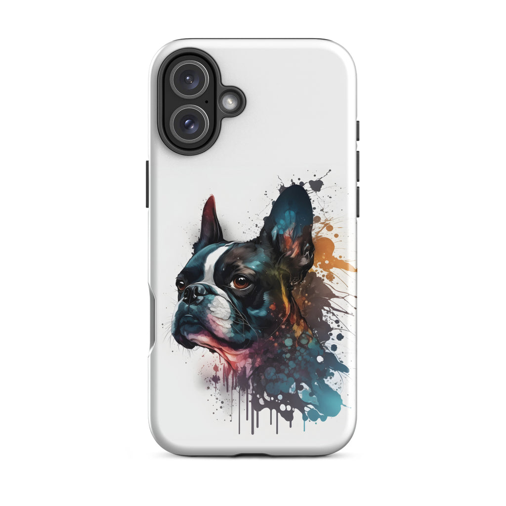 Boston Terrier Art on Tough Case for iPhone