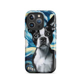Starry Night - Boston Terrier Dog Tough Case for iPhone