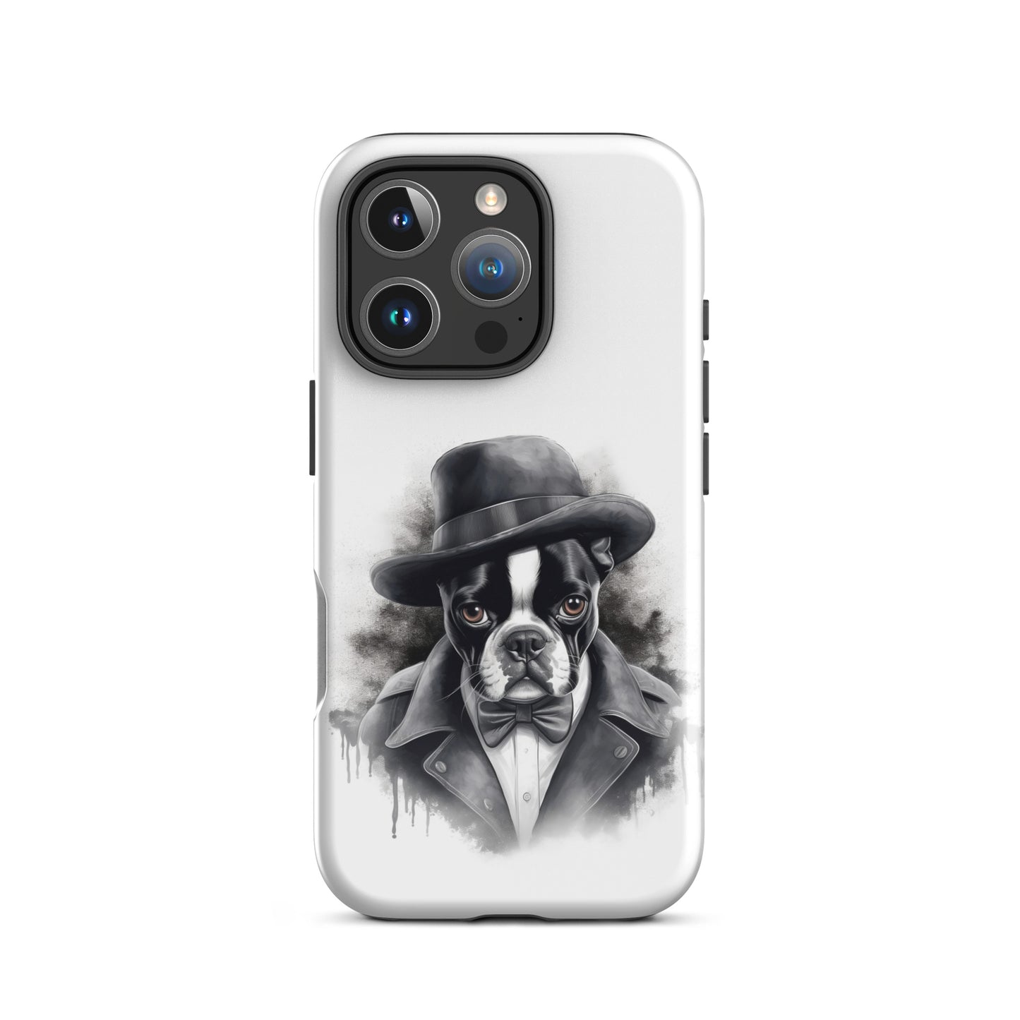 Boston Terrier Gentleman on Tough Case for iPhone
