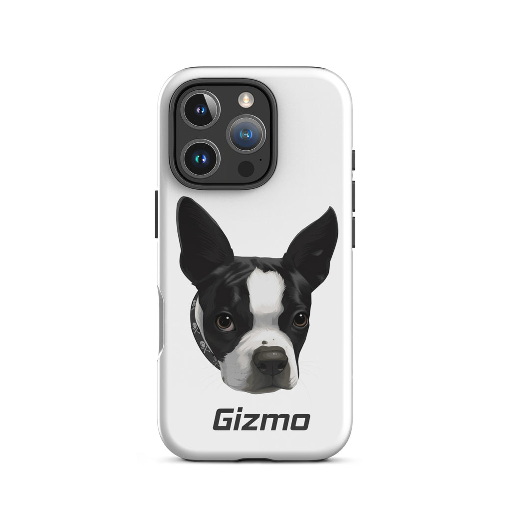 Custom Tough iPhone Case Boston Terrier Dog Portraits