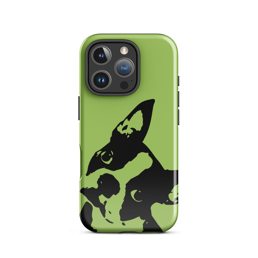 Boston Terrier Head Tilt Tough iPhone case - Conifer