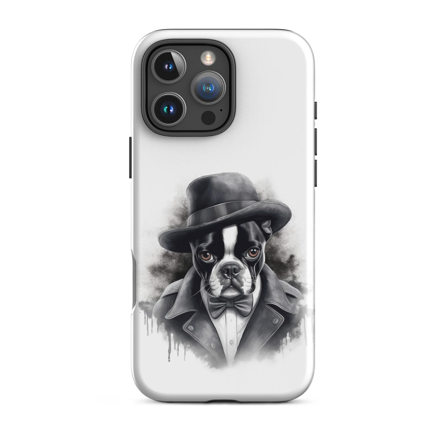 Boston Terrier Gentleman on Tough Case for iPhone