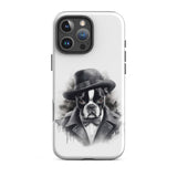 Boston Terrier Gentleman on Tough Case for iPhone
