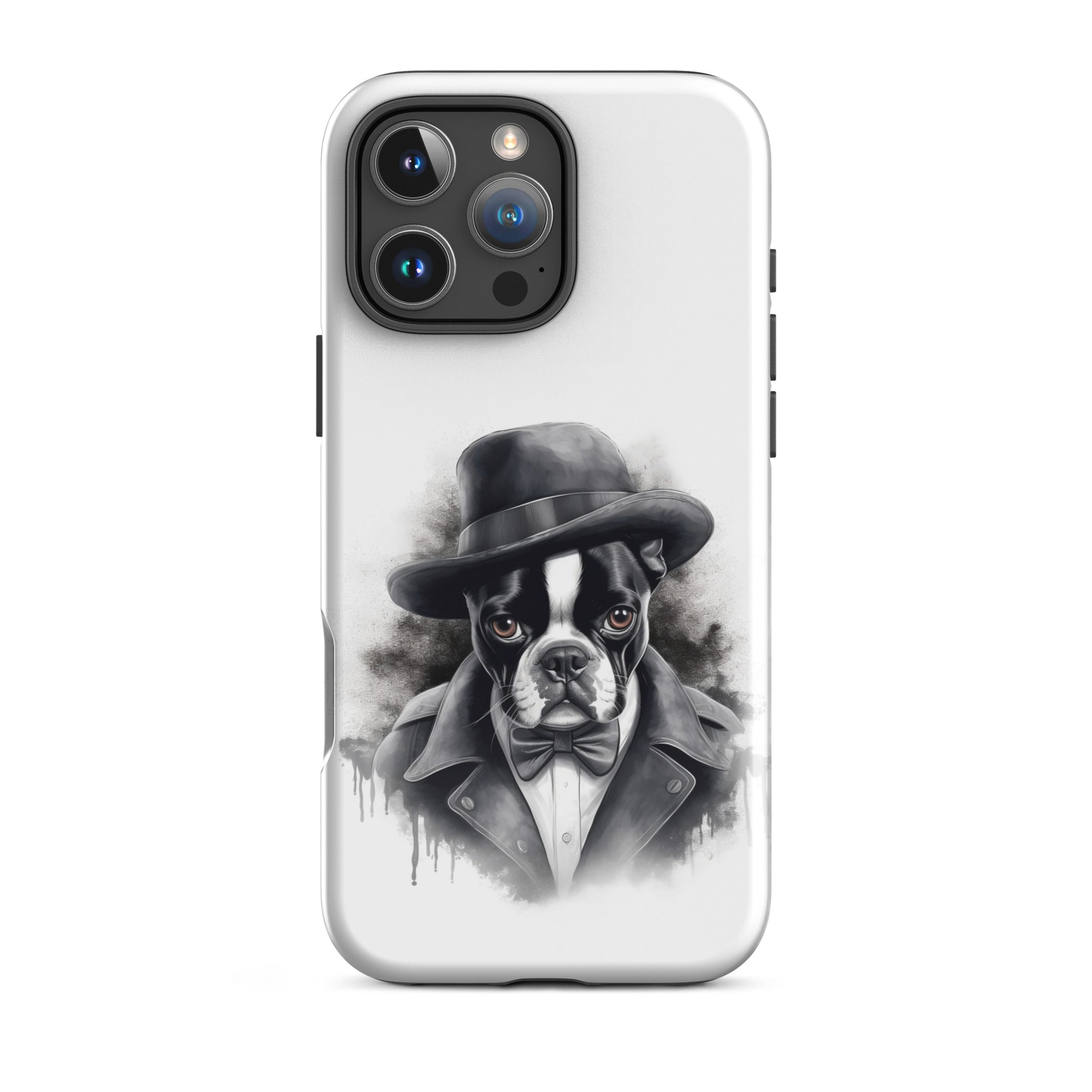 Boston Terrier Gentleman on Tough Case for iPhone