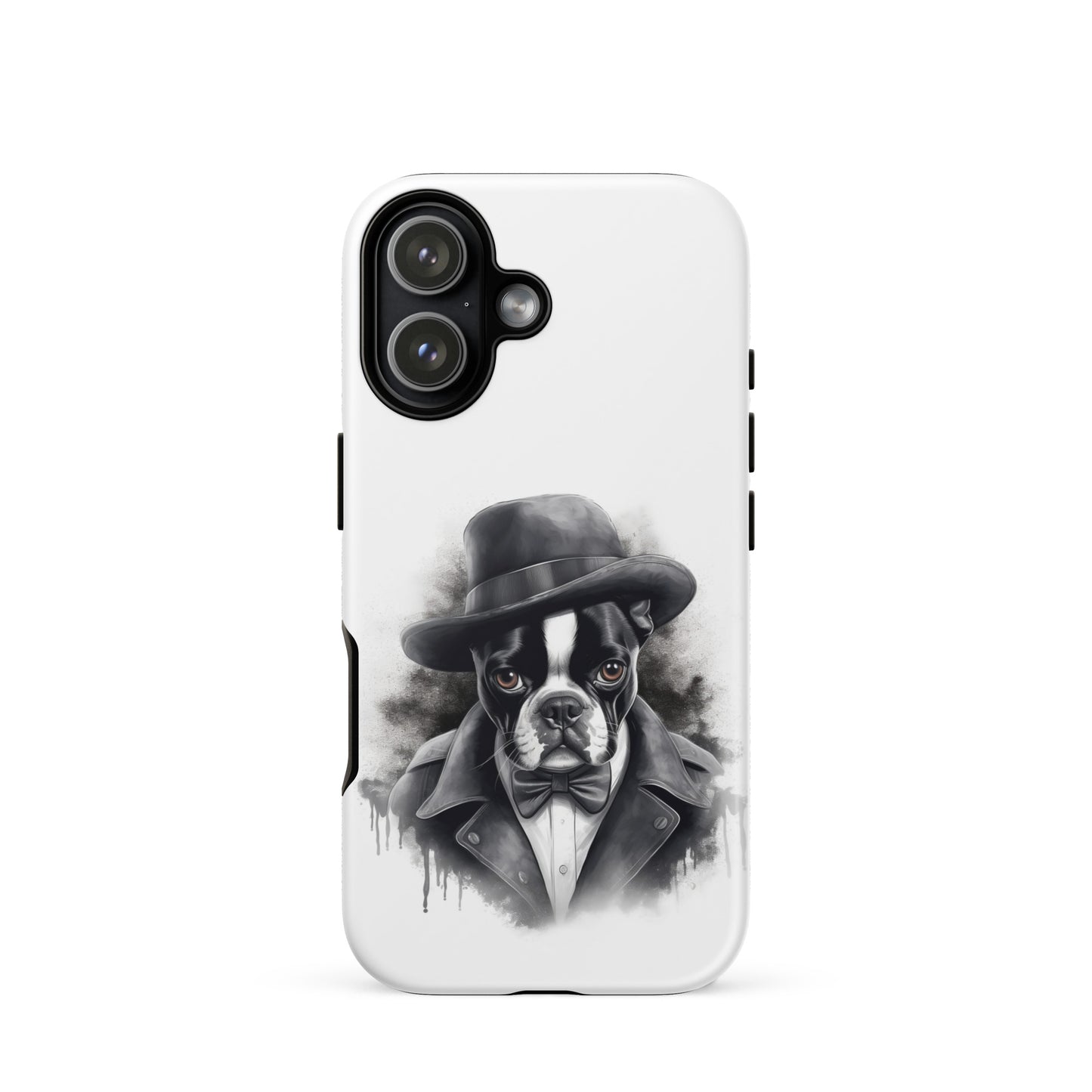 Boston Terrier Gentleman on Tough Case for iPhone . Glossy iPhone 17