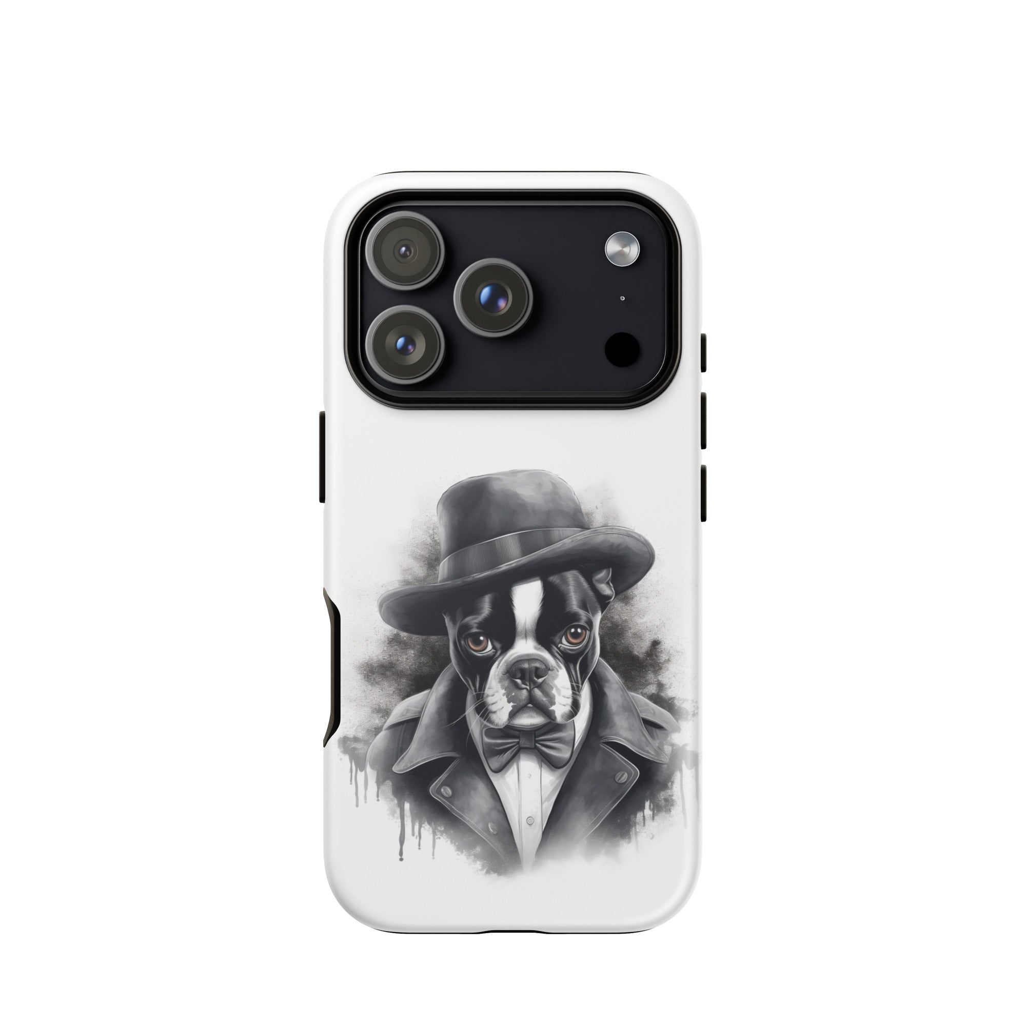 Boston Terrier Gentleman on Tough Case for iPhone . Glossy iPhone 17 Pro