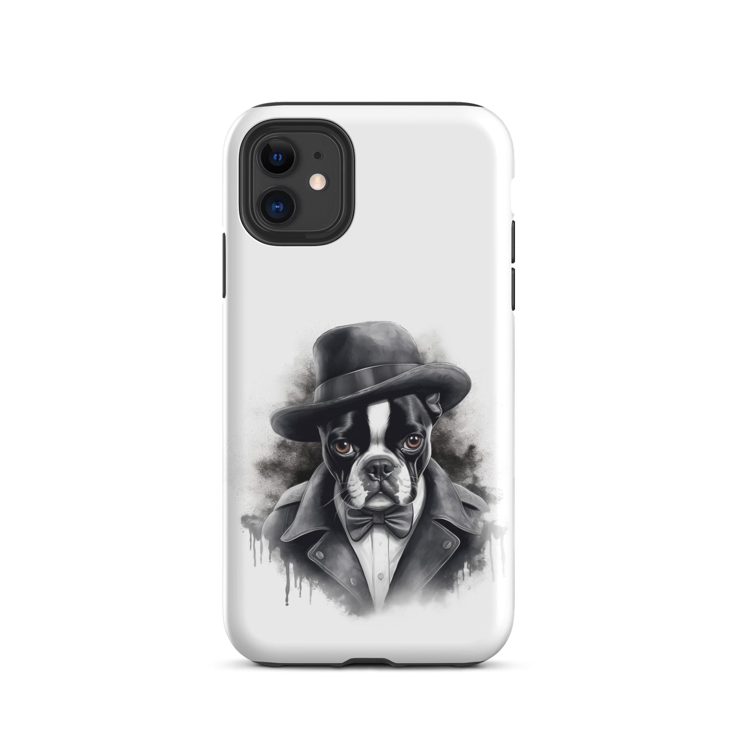 Boston Terrier Gentleman on Tough Case for iPhone