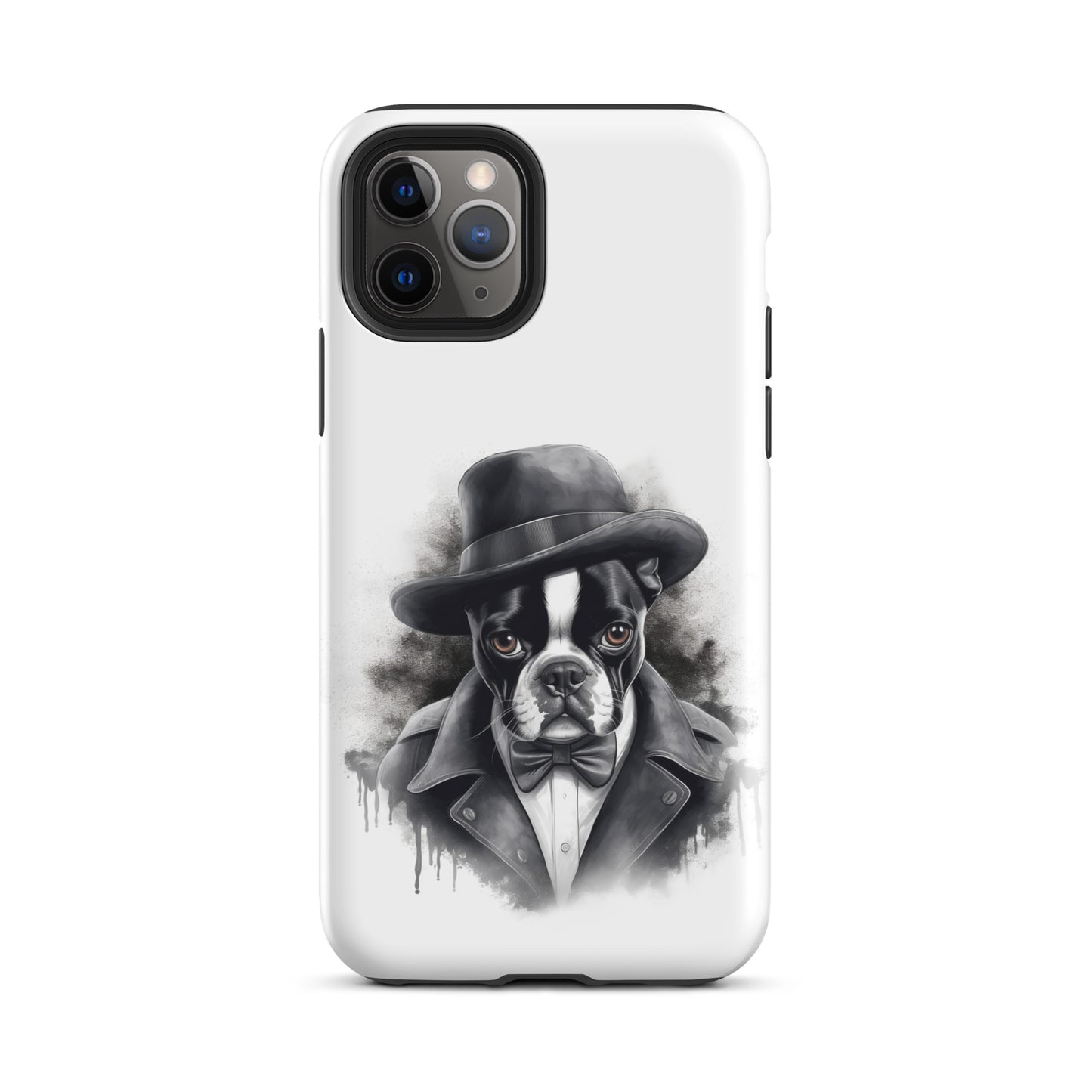 Boston Terrier Gentleman on Tough Case for iPhone