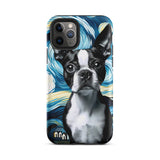 Starry Night - Boston Terrier Dog Tough Case for iPhone