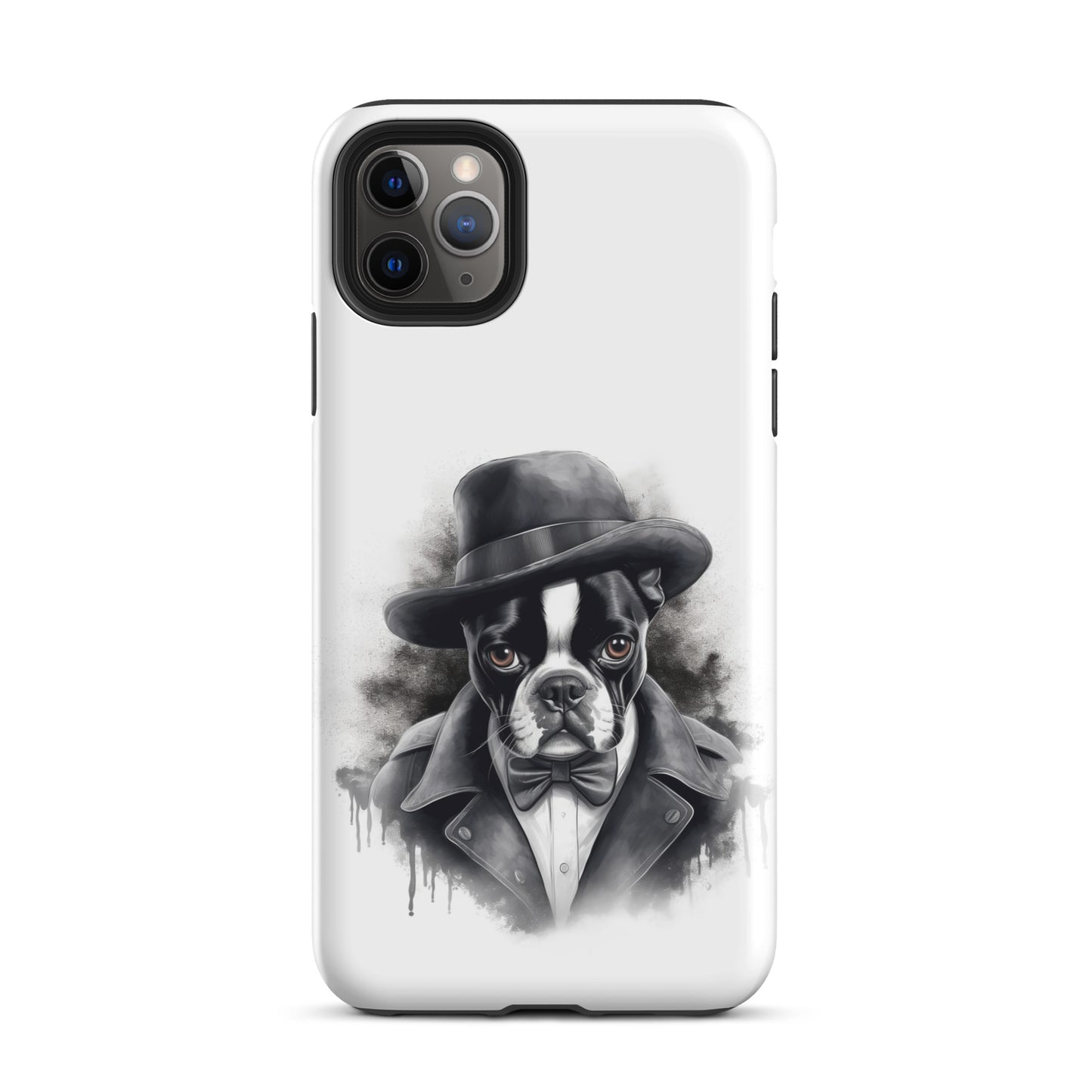 Boston Terrier Gentleman on Tough Case for iPhone