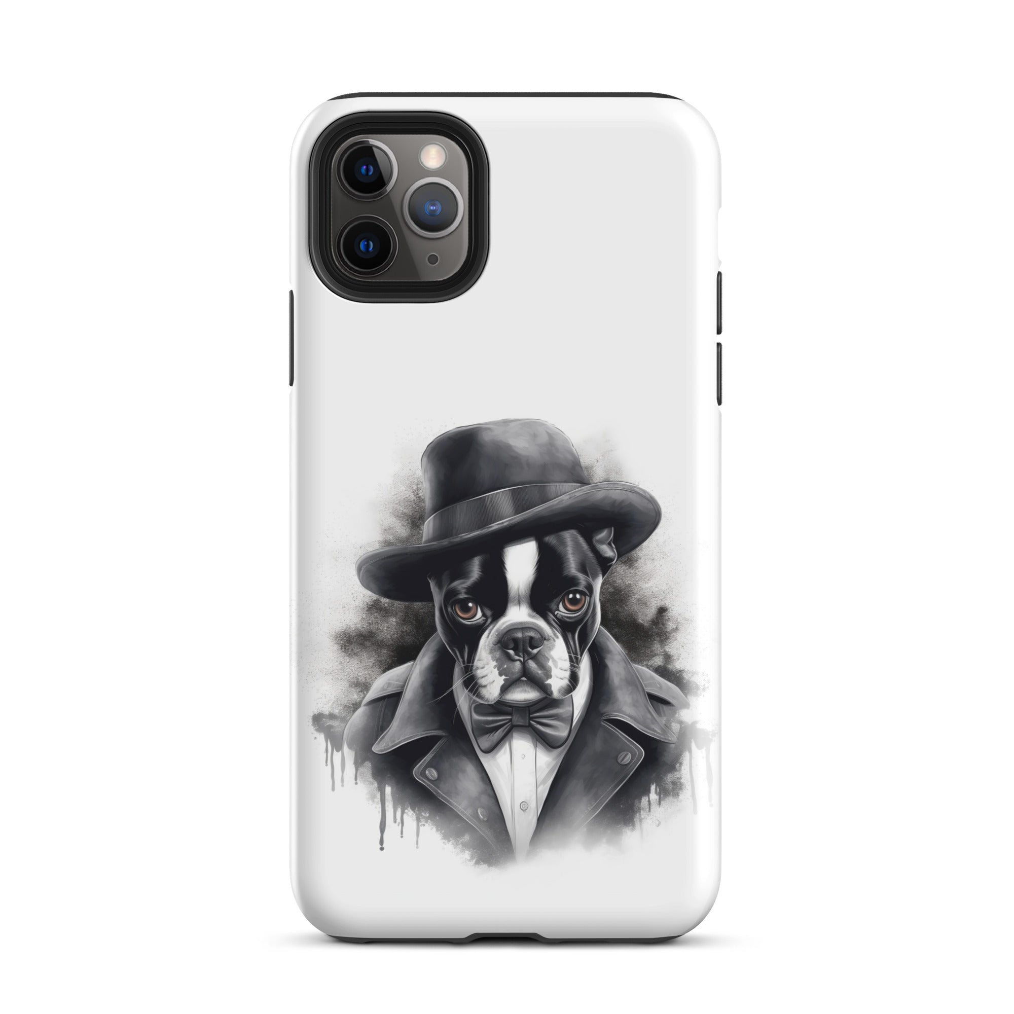 Boston Terrier Gentleman on Tough Case for iPhone