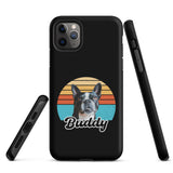 Custom Dog Sunset Vintage Retro Style Tough Case for iPhone . Matte iPhone 11 Pro Max