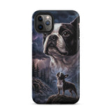 Storm Guardian – Majestic Boston Terrier Night Art Tough Case for iPhone . Matte iPhone 11 Pro Max