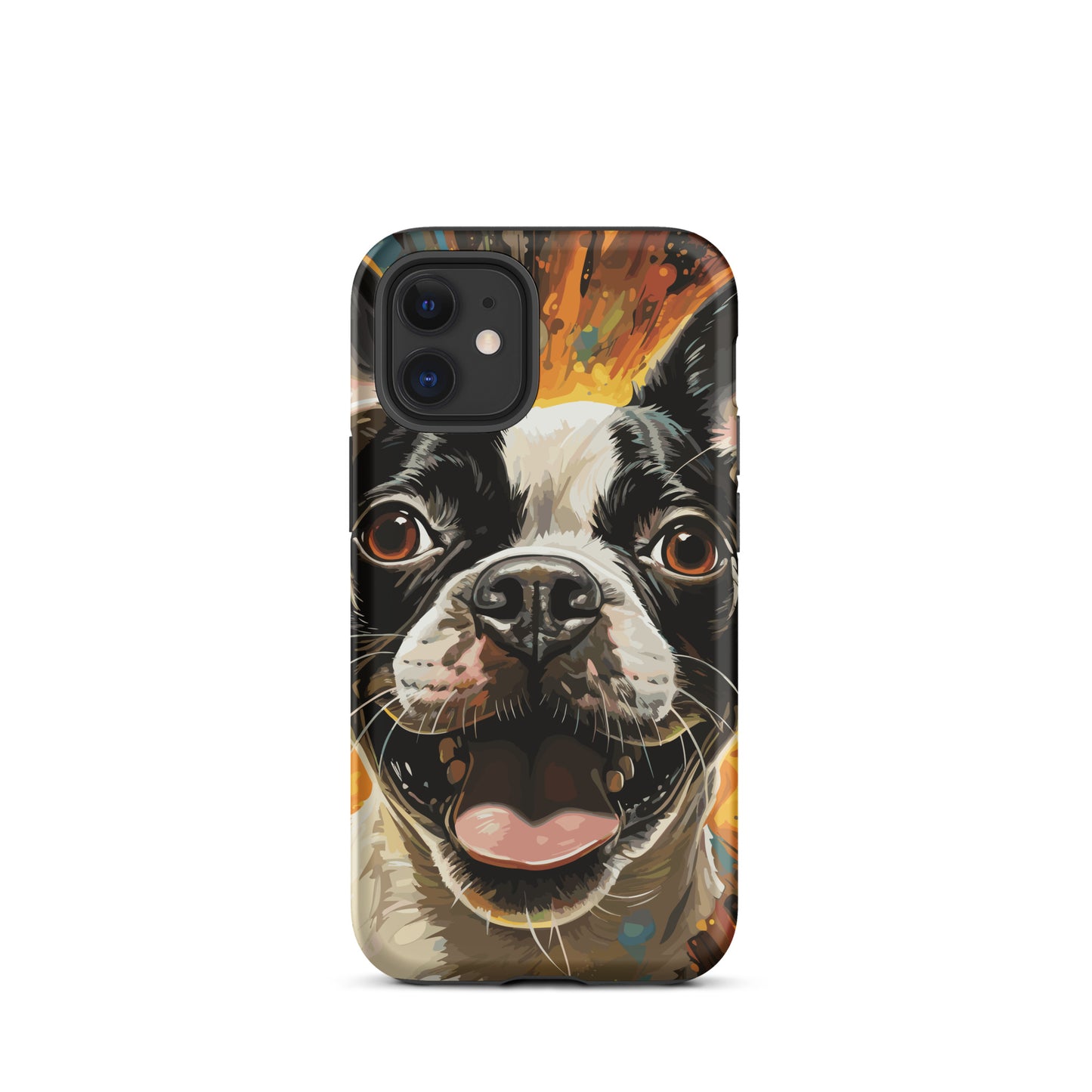 Zoomies Excitement Boston Terrier Dog Tough Case for iPhone