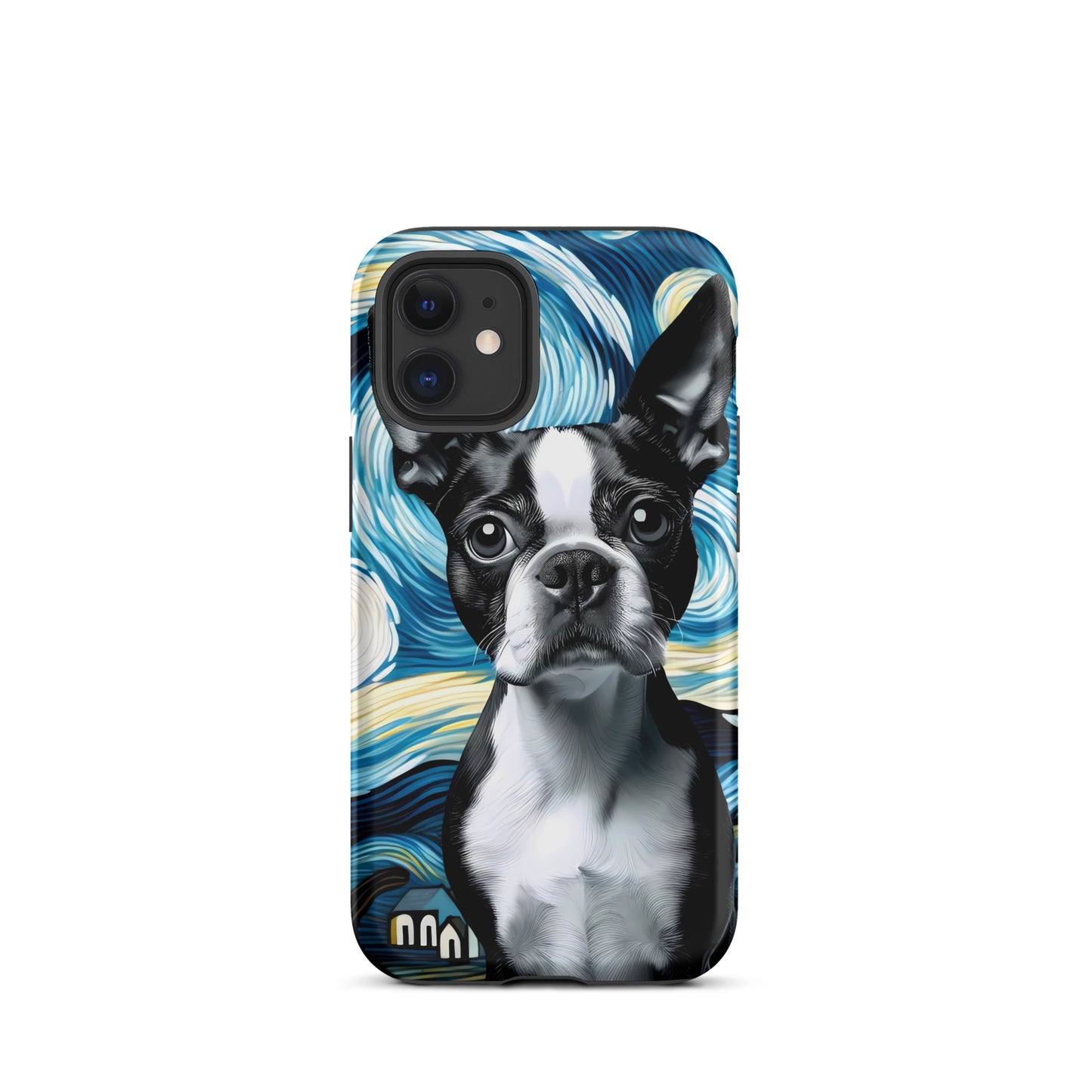 Starry Night - Boston Terrier Dog Tough Case for iPhone