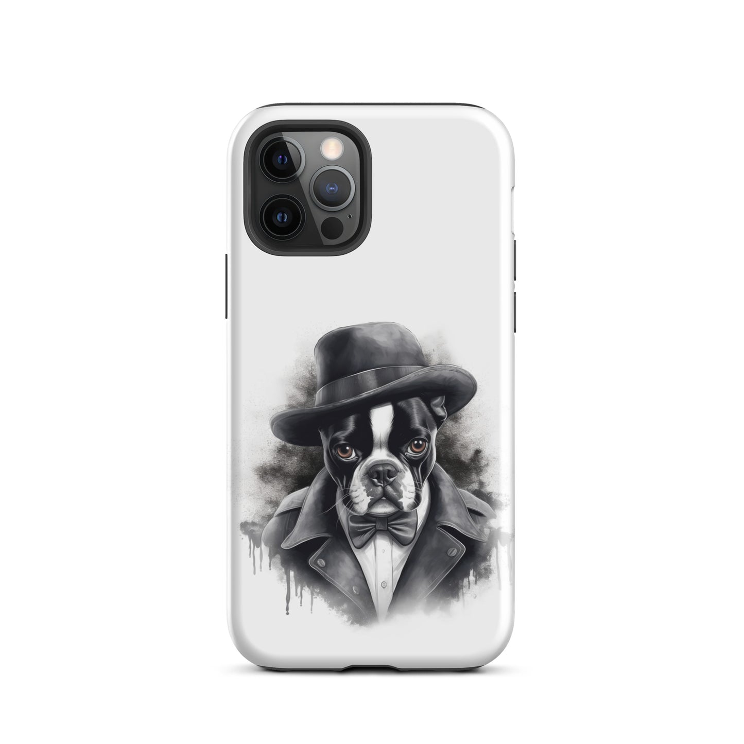 Boston Terrier Gentleman on Tough Case for iPhone