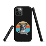 Custom Dog Sunset Vintage Retro Style Tough Case for iPhone . Matte iPhone 12 Pro