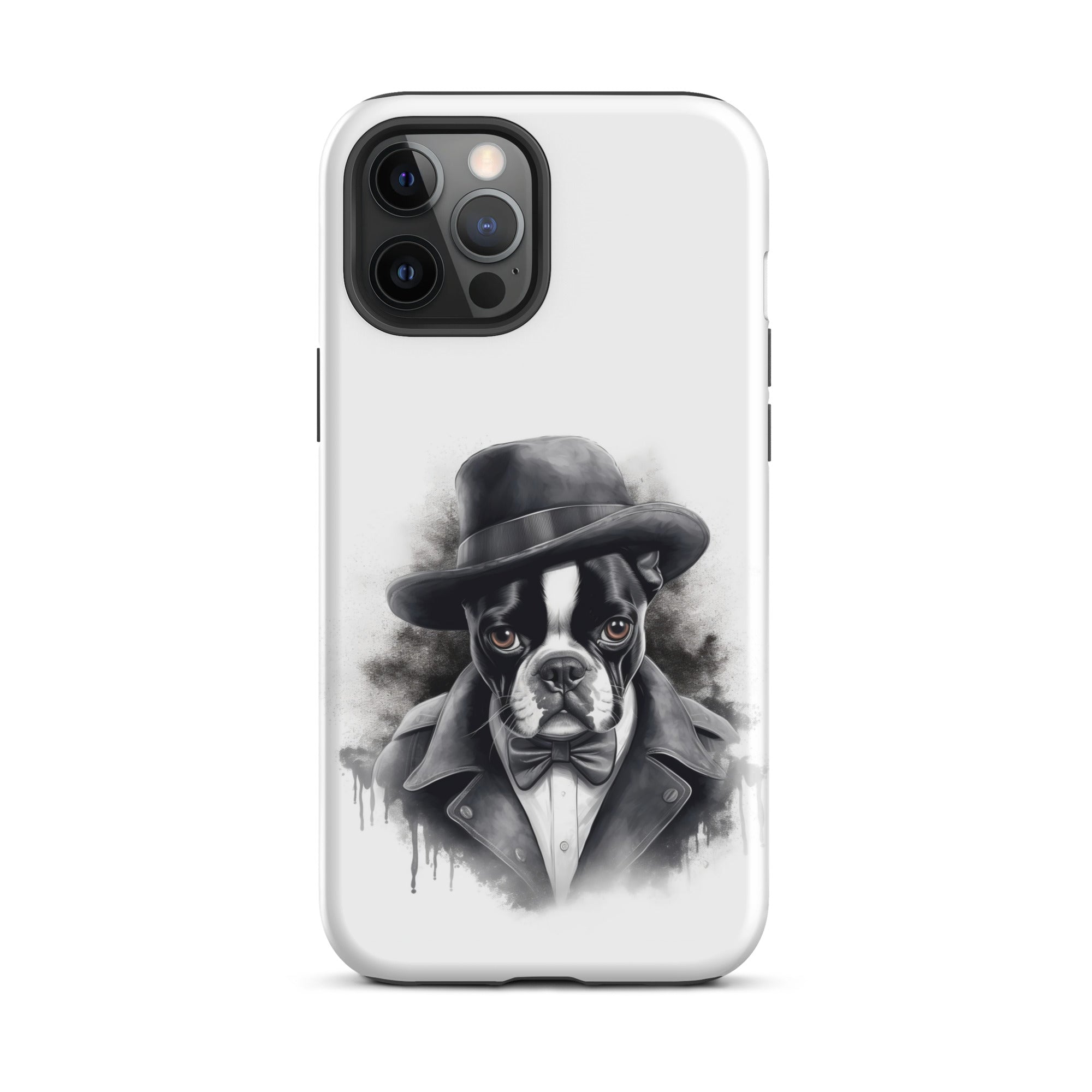 Boston Terrier Gentleman on Tough Case for iPhone