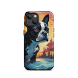 Artistic Representation Of A Boston Terrier In A Surreal Place Tough Case for iPhone