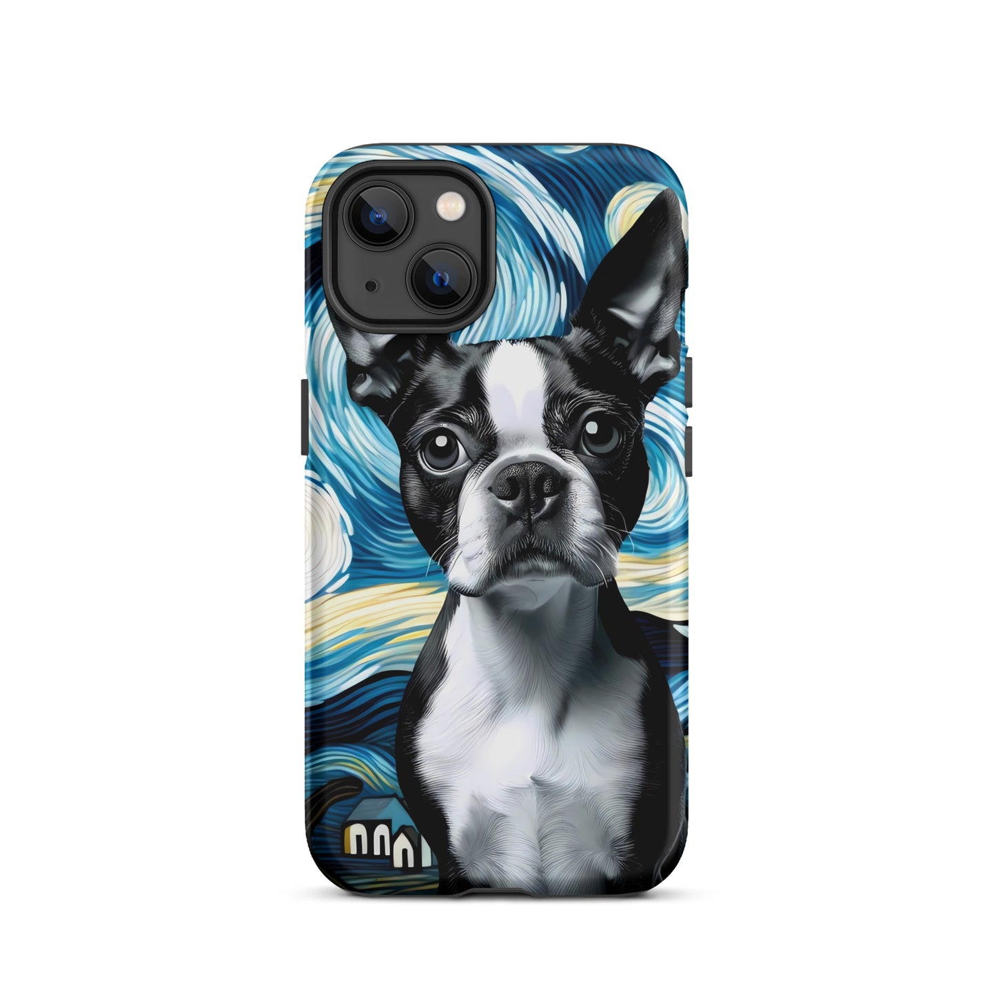 Starry Night - Boston Terrier Dog Tough Case for iPhone